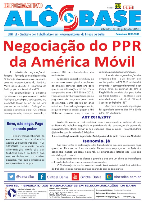 Negociação do PPR da América Movil